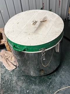 Closed Potterycrafts Aurora kiln in The Honest Potter studio